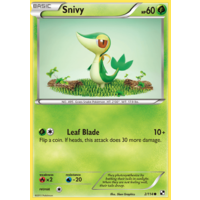 Snivy 2/114 BW Base Set Common Pokemon Card NEAR MINT TCG
