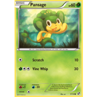 Pansage 7/114 BW Base Set Common Pokemon Card NEAR MINT TCG
