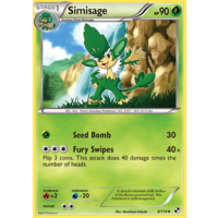 Simisage 8/114 BW Base Set Uncommon Pokemon Card NEAR MINT TCG
