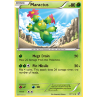 Maractus 11/114 BW Base Set Uncommon Pokemon Card NEAR MINT TCG