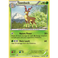 Sawsbuck 14/114 BW Base Set Rare Pokemon Card NEAR MINT TCG