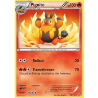 Pignite 18/114 BW Base Set Uncommon Pokemon Card NEAR MINT TCG