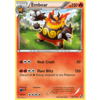 Emboar 19/114 BW Base Set Holo Rare Pokemon Card NEAR MINT TCG