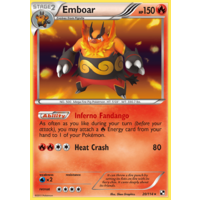 Emboar 20/114 BW Base Set Holo Rare Pokemon Card NEAR MINT TCG