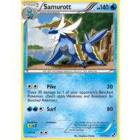 Samurott 31/114 BW Base Set Holo Rare Pokemon Card NEAR MINT TCG