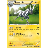 Zebstrika 42/114 BW Base Set Uncommon Pokemon Card NEAR MINT TCG