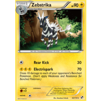 Zebstrika 43/114 BW Base Set Rare Pokemon Card NEAR MINT TCG