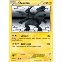 Zekrom 47/114 BW Base Set Holo Rare Pokemon Card NEAR MINT TCG