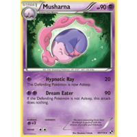 Musharna 49/114 BW Base Set Rare Pokemon Card NEAR MINT TCG
