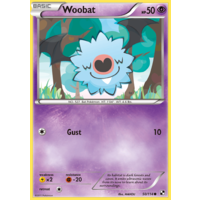 Woobat 50/114 BW Base Set Common Pokemon Card NEAR MINT TCG