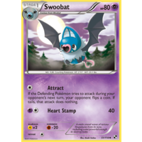 Swoobat 51/114 BW Base Set Uncommon Pokemon Card NEAR MINT TCG