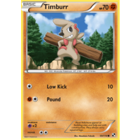 Timburr 59/114 BW Base Set Common Pokemon Card NEAR MINT TCG