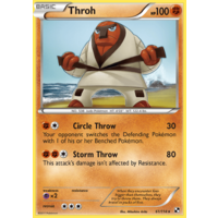 Throh 61/114 BW Base Set Rare Pokemon Card NEAR MINT TCG