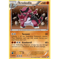 Krookodile 65/114 BW Base Set Holo Rare Pokemon Card NEAR MINT TCG