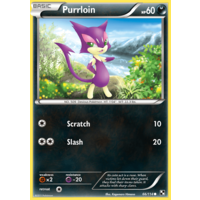Purrloin 66/114 BW Base Set Common Pokemon Card NEAR MINT TCG