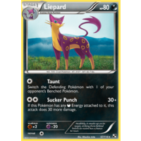 Liepard 67/114 BW Base Set Rare Pokemon Card NEAR MINT TCG