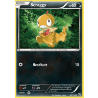 Scraggy 68/114 BW Base Set Common Pokemon Card NEAR MINT TCG
