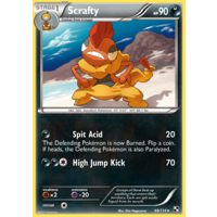 Scrafty 69/114 BW Base Set Rare Pokemon Card NEAR MINT TCG