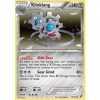 Klinklang 76/114 BW Base Set Holo Rare Pokemon Card NEAR MINT TCG