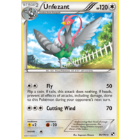 Unfezant 86/114 BW Base Set Rare Pokemon Card NEAR MINT TCG
