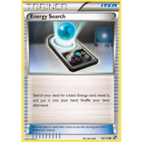 Energy Search 93/114 BW Base Set Common Trainer Pokemon Card NEAR MINT TCG