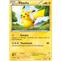 Pikachu 115/114 BW Base Set Holo Secret Rare Pokemon Card NEAR MINT TCG