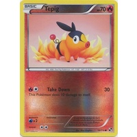 Tepig 16/114 BW Base Set Reverse Holo Common Pokemon Card NEAR MINT TCG