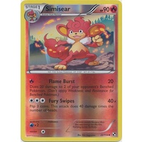 Simisear 22/114 BW Base Set Reverse Holo Uncommon Pokemon Card NEAR MINT TCG