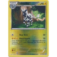 Zebstrika 43/114 BW Base Set Reverse Holo Rare Pokemon Card NEAR MINT TCG