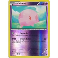 Munna 48/114 BW Base Set Reverse Holo Uncommon Pokemon Card NEAR MINT TCG
