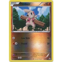 Timburr 59/114 BW Base Set Reverse Holo Common Pokemon Card NEAR MINT TCG
