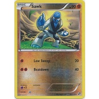 Sawk 62/114 BW Base Set Rare Reverse Holo Pokemon Card NEAR MINT TCG