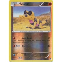 Sandile 63/114 BW Base Set Reverse Holo Common Pokemon Card NEAR MINT TCG