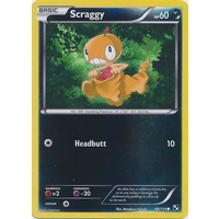 Scraggy 68/114 BW Base Set Reverse Holo Common Pokemon Card NEAR MINT TCG