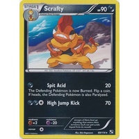 Scrafty 69/114 BW Base Set Reverse Holo Rare Pokemon Card NEAR MINT TCG
