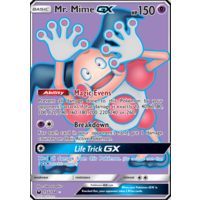 Mr. Mime GX 156/168 SM Celestial Storm Holo Full Art Ultra Rare Pokemon Card NEAR MINT TCG