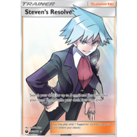 Steven's Resolve 165/168 SM Celestial Storm Holo Full Art Ultra Rare Pokemon Card NEAR MINT TCG