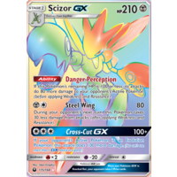 Scizor GX 175/168 SM Celestial Storm Holo Full Art Hyper Rare Pokemon Card NEAR MINT TCG