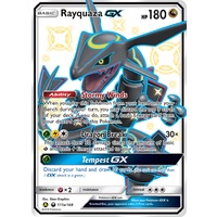 Rayquaza GX Alternate Art 177a/168 SM Celestial Storm Holo Full Art Secret Rare Pokemon Card NEAR MINT TCG