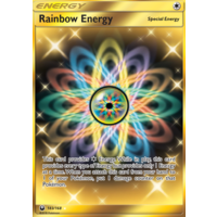 Rainbow Energy 183/168 SM Celestial Storm Holo Full Art Secret Rare Pokemon Card NEAR MINT TCG