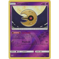 Lunatone 61/168 SM Celestial Storm Reverse Holo Rare Pokemon Card NEAR MINT TCG