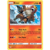 Entei 28/236 SM Cosmic Eclipse Rare Pokemon Card NEAR MINT TCG