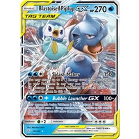 Blastoise & Piplup GX 38/236 SM Cosmic Eclipse Holo Ultra Rare Pokemon Card NEAR MINT TCG