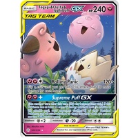 Togepi & Cleffa & Igglybuff GX 143/236 SM Cosmic Eclipse Holo Ultra Rare Pokemon Card NEAR MINT TCG
