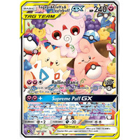 Togepi & Cleffa & Igglybuff GX 143a/236 SM Cosmic Eclipse Holo Ultra Rare Full Art Pokemon Card NEAR MINT TCG