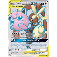 Mega Lopunny & Jigglypuff GX 225/236 SM Cosmic Eclipse Holo Ultra Rare Full Art Pokemon Card NEAR MINT TCG