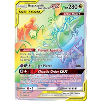 Naganadel & Guzzlord GX 260/236 SM Cosmic Eclipse Holo Hyper Rainbow Rare Full Art Pokemon Card NEAR MINT TCG