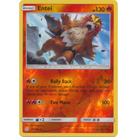 Entei 28/236 SM Cosmic Eclipse Reverse Holo Rare Pokemon Card NEAR MINT TCG
