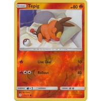 Tepig 31/236 SM Cosmic Eclipse Reverse Holo Common Pokemon Card NEAR MINT TCG