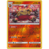 Emboar 33/236 SM Cosmic Eclipse Reverse Holo Rare Pokemon Card NEAR MINT TCG